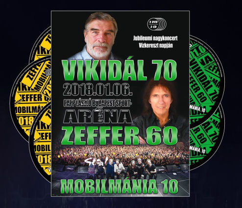 Vikidál 70, Zeffer 60, Mobilmánia 10 CD-DVD